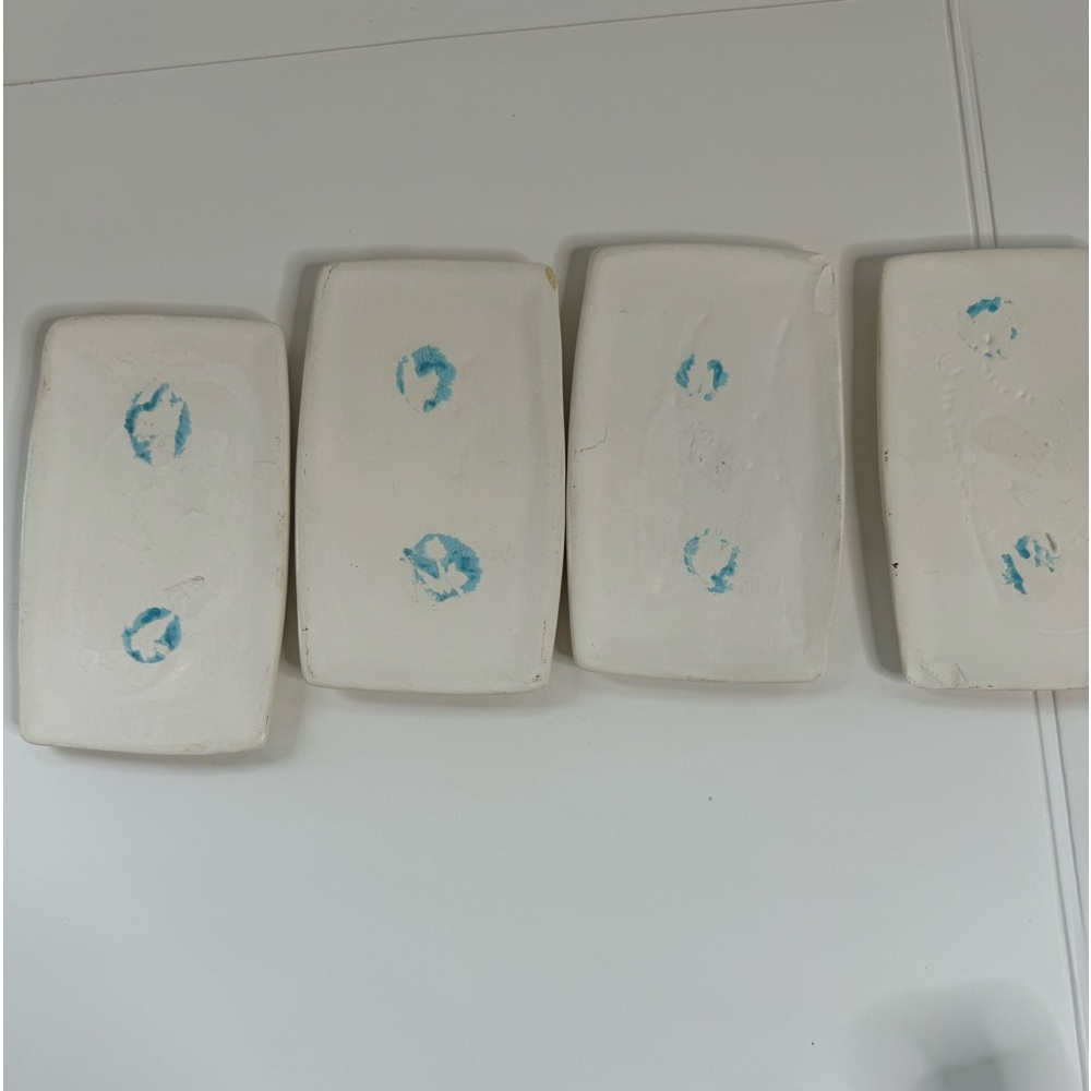 Vintage Duck Bath tiles. Signed “MAT”. Four ceramic tiles. Just fun! (4-O) - Picture 7 of 7